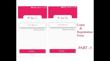 Phone Login and Registration Form - Part 5 | Ecommerce App (Grocery App) | Android Studio