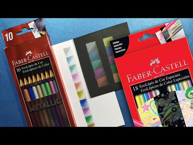 Review Faber-Castell 10 Eco Lapices de Color Metallic y 18 Eco Lapices de  Color Especiales 