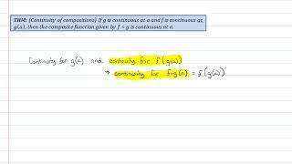 Limits - Continuity of Functions - Continuity of Compositions - Proof: Continuity of Compositions