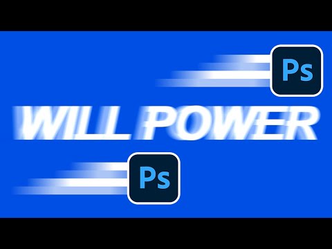 How to: Motion blur text effect | Photoshop tutorial
