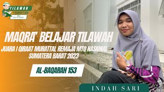 Recitation for Beginners 3 Rhythms || Bayyati, Hijaz, Nahawand || Al-Baqarah 153 || Indah Sari