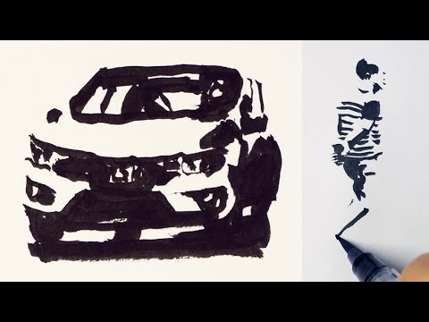 Draw Just the Darks Practice (Intermediate draw-with-me video) thumbnail