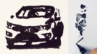 Draw Just the Darks Practice (Intermediate draw-with-me video)