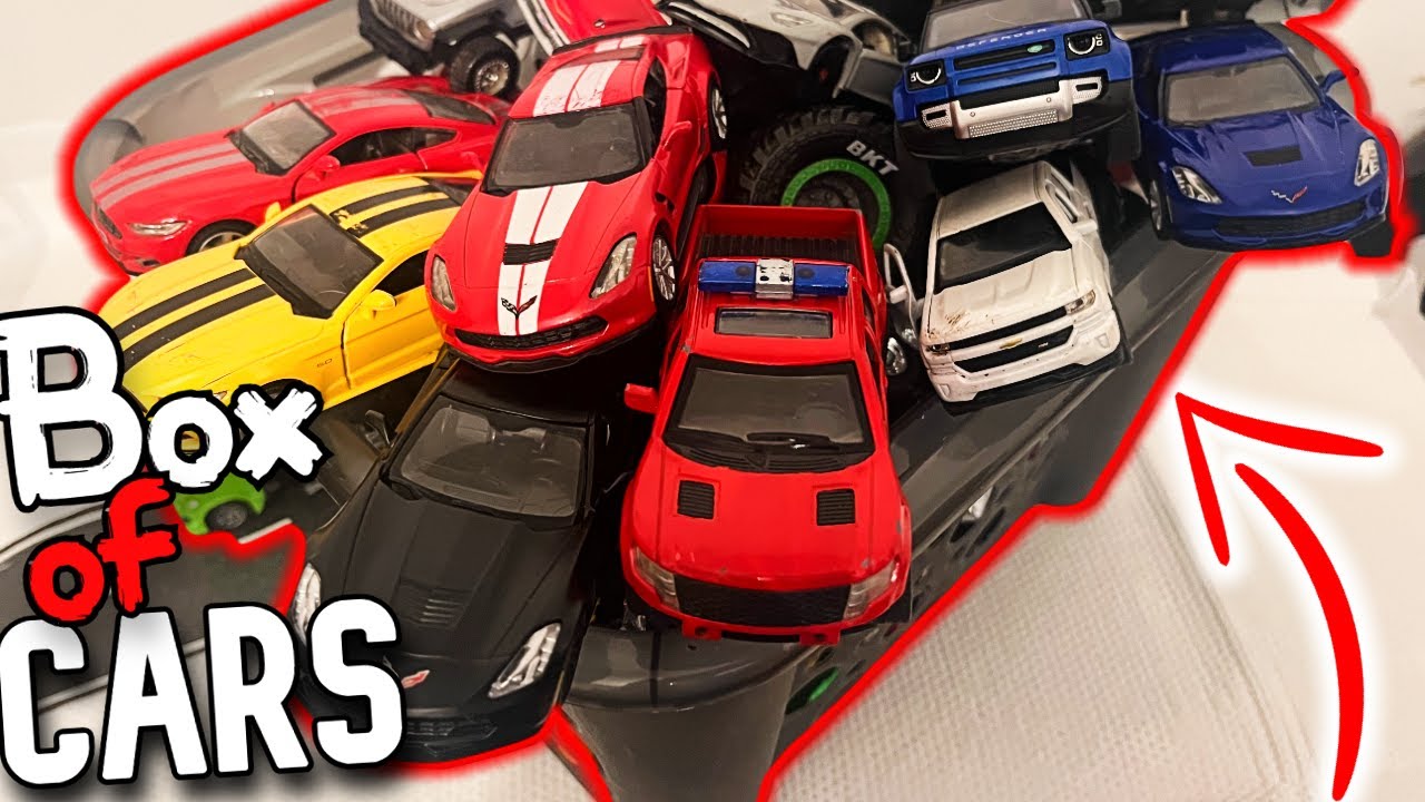 Box Full of Pull Back Cars and Matchboxes | Die-cast Model Welly Car ...