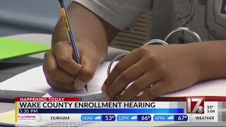 Hearing for Wake Co. school reassignment proposal happening today