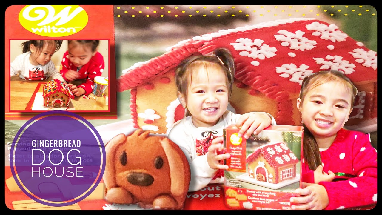 Decorating GingerBread Doghouse | Ready to Build | Gingerbread Doghouse cookie kit