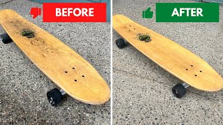 Cleaning your ARBOR Longboard Skateboard and Applying Lucid Grip
