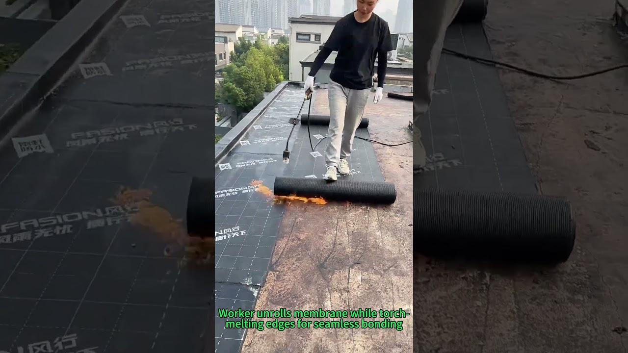 Roof Waterproofing Torch Magic! Heat Fusion Techniques & Labor Skills