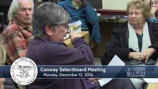 Conway Selectboard - December 12, 2016