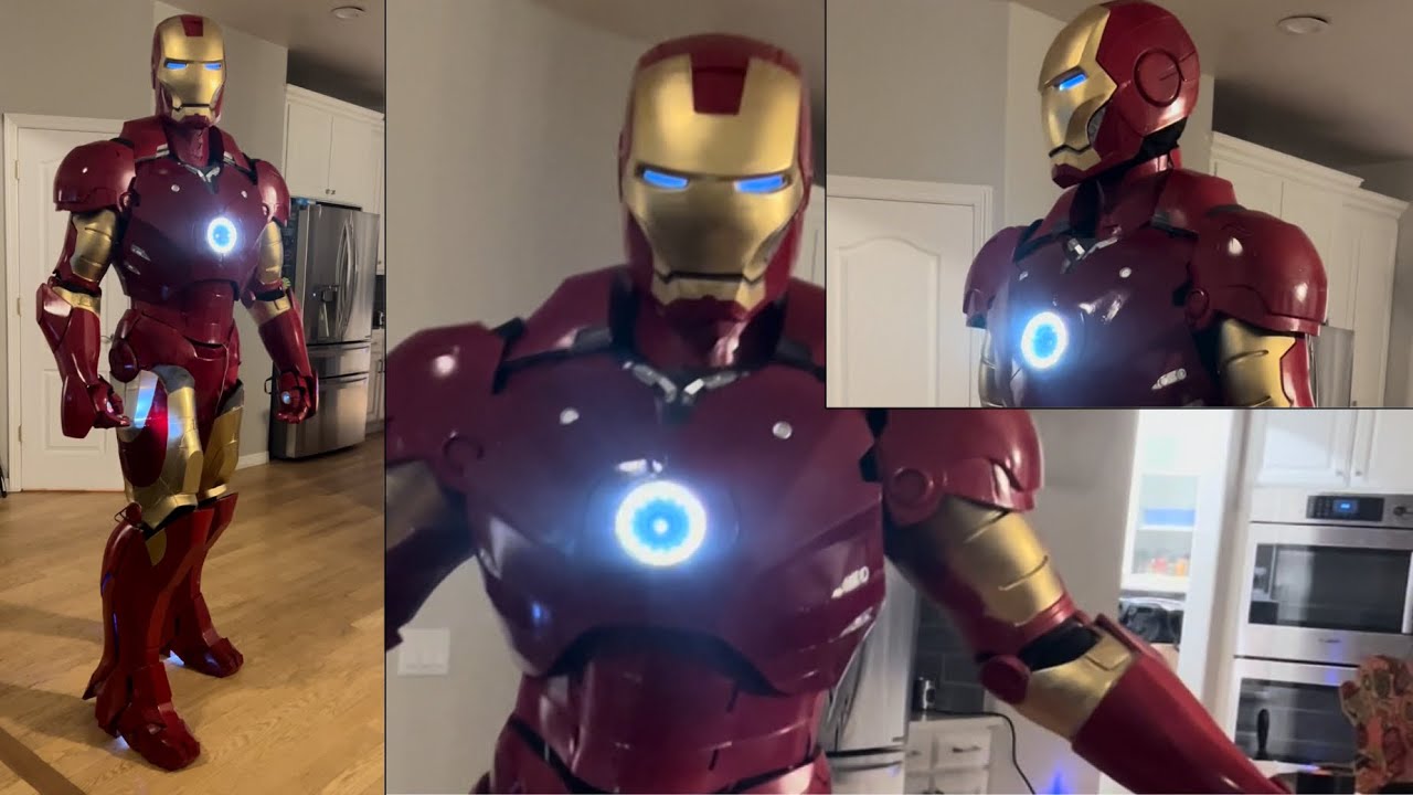 3-D printed Iron Man suit mark three - YouTube