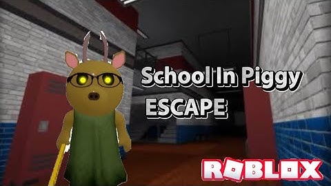 Escaping Chapter 5 School in PIGGY BUILD MODE ft. @kingolivermalatag3315