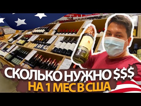 Сколько нужно денег на пропитание в Америке на 1 месяц ч1