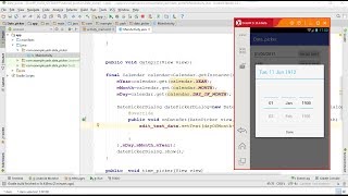 How To Create date picker and time picker