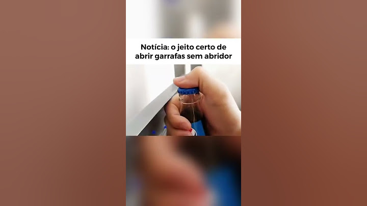 Como abrir garrafa de vidro sem abridor