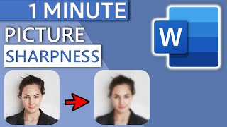 Change Picture Sharpness in Word (blurry ↔ sharp) | 1 MINUTE screenshot 3