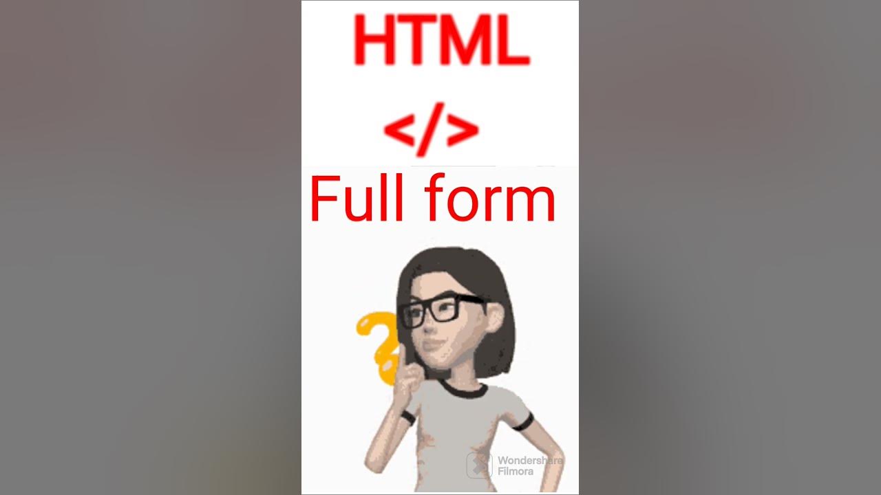 html full form #shortvideo #viral - YouTube