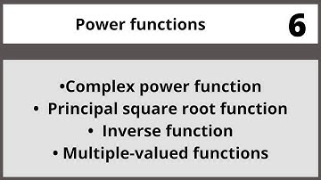 Power functions|Complex analysis in Hindi Urdu MTH324 LECTURE 06