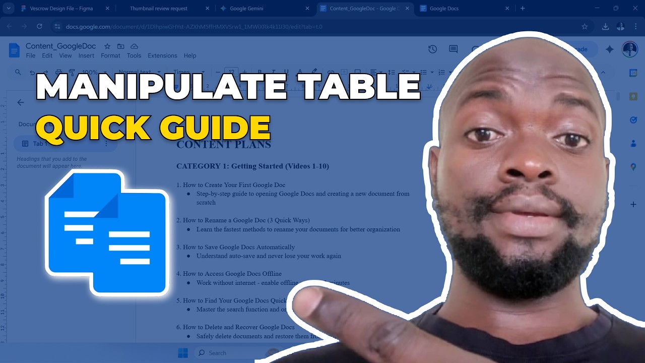 How to Add & Delete Table Rows and Columns in Google Docs (Edit Fast ...