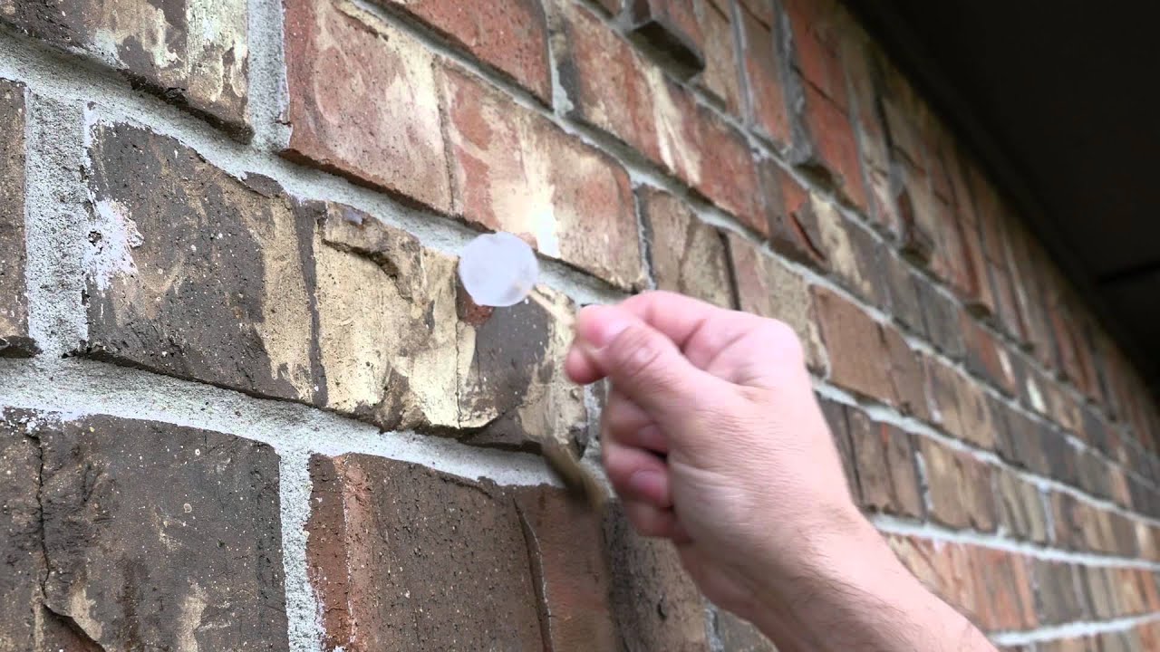 Small Hail Damages Brick "Ice Ball On A Stick" Experiment YouTube