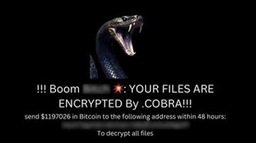 COBRA ransomware (.COBRA virus) - how to remove?