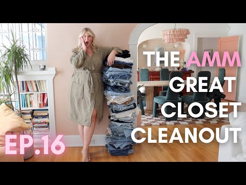 THE GREAT CLOSET CLEAN OUT EPISODE 16 | TRYING ON EVERY SINGLE PAIR OF JEANS (BLUE)| SIZE 16 | UK 20