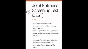 #Jest 2022 Application forms are out# Apply for Jest 2022 Physics exam