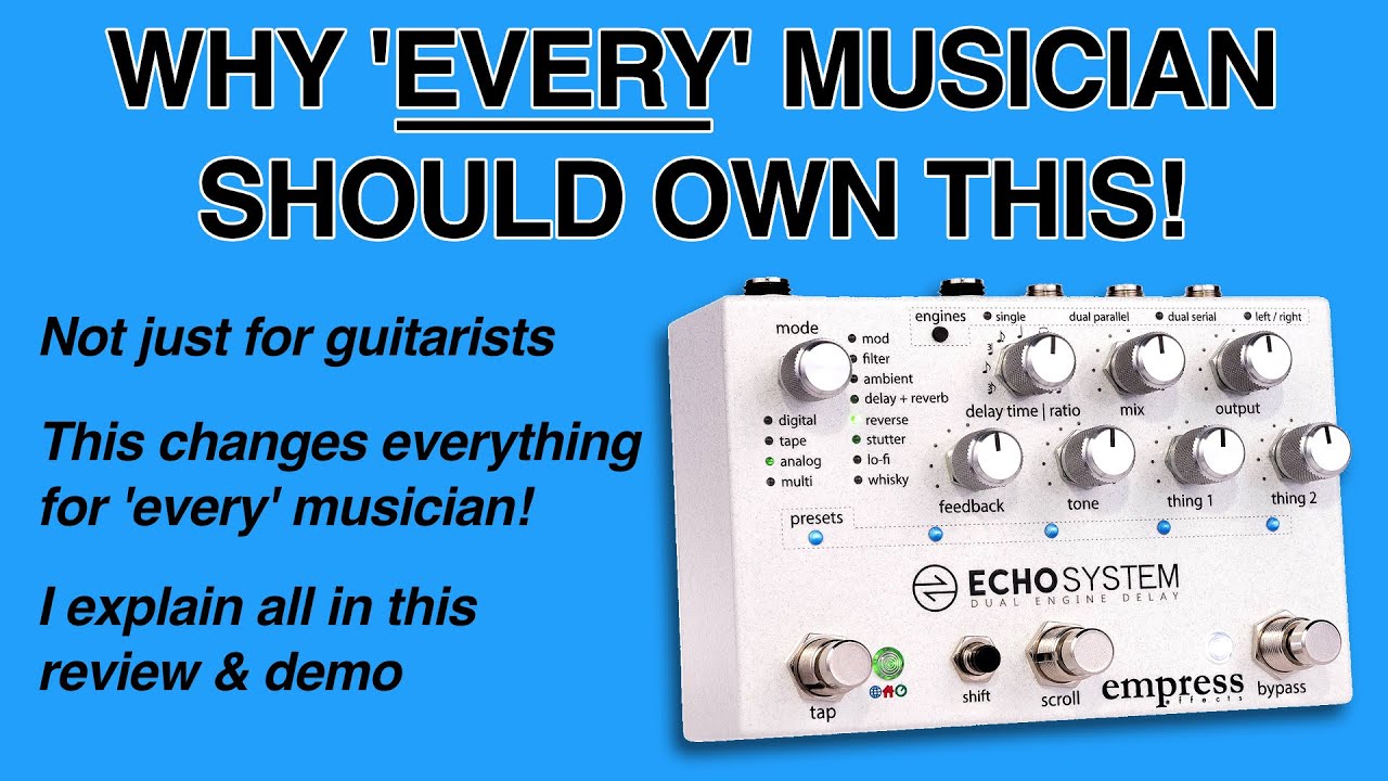 Empress Effects Echosystem ディレイ　エフェクター Echosystem - Dual Engine Multi-Mode Delay Pedal – Empress