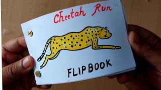 cheetah running full speed I flipbook animation I flipbook animation easy