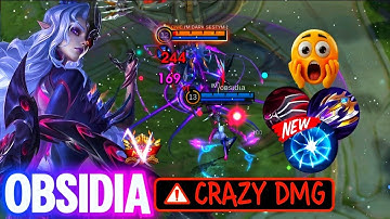 CRAZY DMG!! NEW OBSIDIA BUILD AND EMBLEM 2025!! -100% BEST BUILD OBSIDIA - MLBB