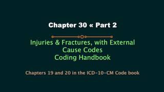 HIT220.221 Coding Handbook Ch.30 Pt 2 - Injuries & Fractures, with External Cause Codes (2017)