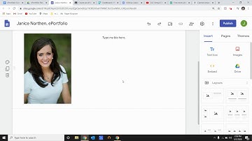 Create an ePortfolio in Google Sites