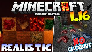 MCPE 1.16 ULTRA REALISTIC TEXTURE PACK - MINECRAFT PE 1.16 FUSEREALISM TEXTURE PACK - FUSE REALISM