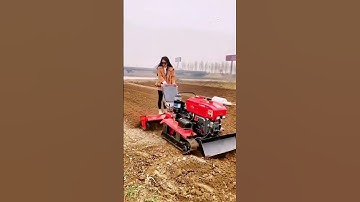 "Water and drought dual-purpose " riding crawler rotary tiller