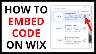 How to Embed Code on Wix [QUICK GUIDE]