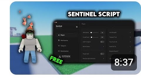 Sentinel | Roblox script showcase & Tutorial *FREE & KEYLESS*