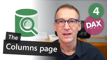 DAX Tools - VertiPaq Analyzer 4 - The Columns page
