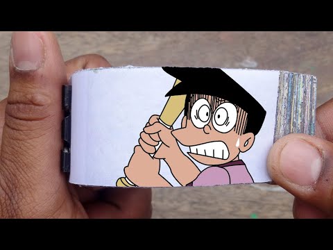 Doraemon Cartoon Flipbook #116 | Nobita Scares Suneo Flip Book | Flip Book Artist 2023