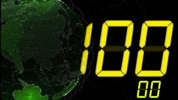 100 Seconds Countdown for music of BBC World News Loop 2018, Edit for Version 2024