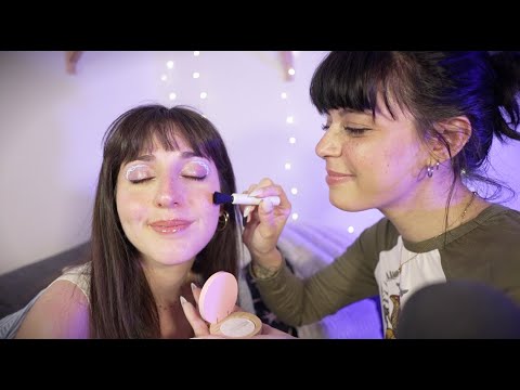 ASMR |  Doing ✨Her✨ Magical Wooden Makeup  (Ft. Guest Star, Nini)