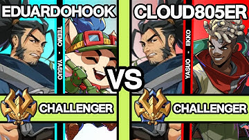 NEW PATCH 2XKO ▰ EDUARDOHOOK (Teemo-Yasuo) vs CLOUD805ER (Yasuo-Ekko) ▰ 2XKO Pro Replays