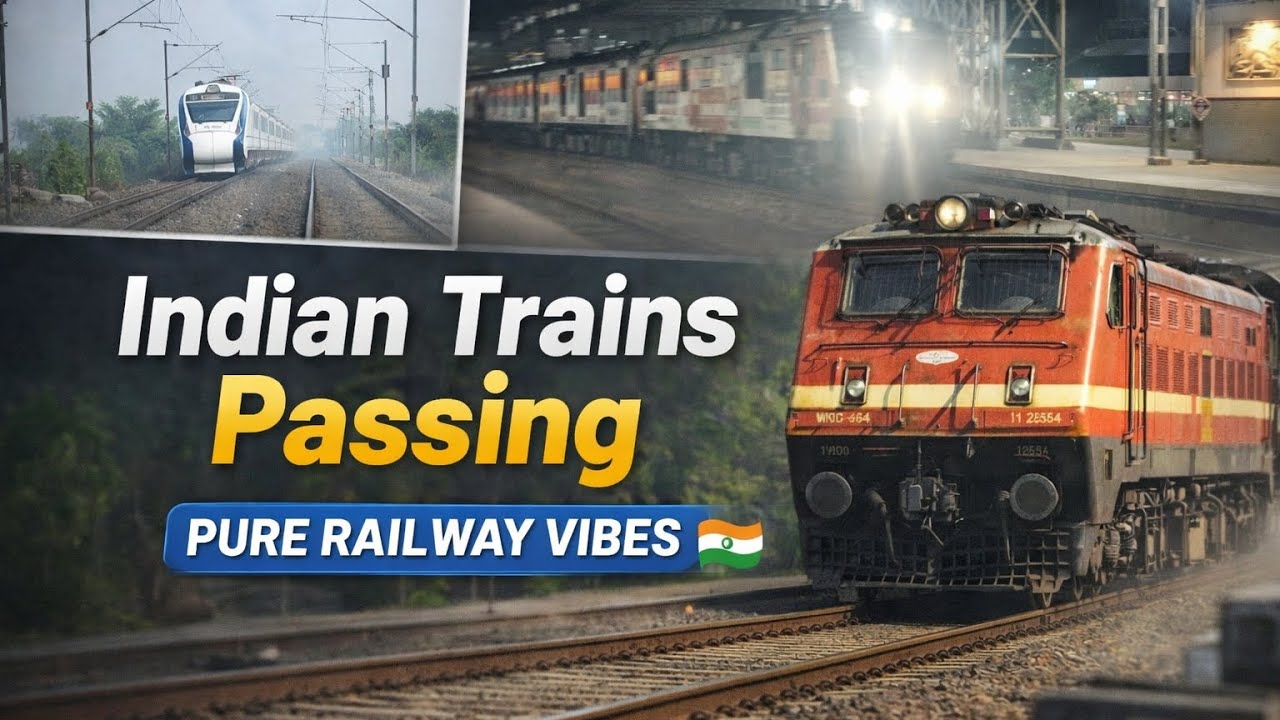 Indian Train Passing View | Pure Railway Vibes 🚆 | Train Lovers Must Watch
