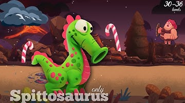 Dino bash only Spittosaurus 2022 gameplay (30-36 levels)