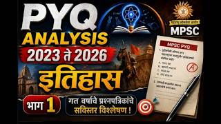 🔥MPSC इतिहास PYQ Deep Analysis | आयोगाचे Favourite Topics Exposed!#mpsc #mpschistory #combine