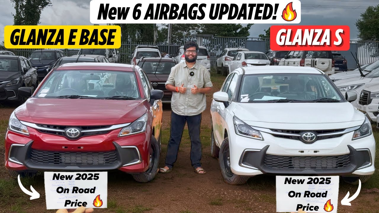 * 6 AIRBAGS! ✅ * New 2025 Toyota Glanza E vs Glanza S - Detailed Comparison, Price 🔥