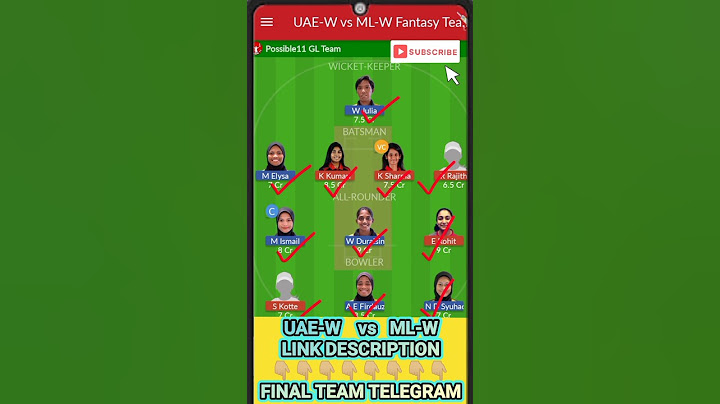 UAE-W vs ML-W Dream11 Prediction🔥| UAE-W vs ML-W Dream11 Prediction Today Match | UAE-W vs ML-W