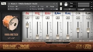 Drumforge - Quick Preview of Multi-Mic Fader System