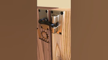 Clever Hook and Bolt Latch for Reliable Security for sliding gate #SlidingLatch  #LatchCraft #Shorts