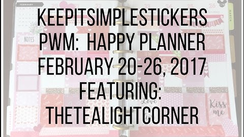 KeepItSimpleStickers PWM:  February 20-26, 2017