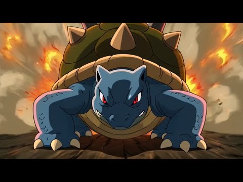 Charizard Vs Blastoise Full AI Fight Scene 