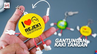 Souvenir Gantungan kunci kaki tangan review by zeropromosi.com